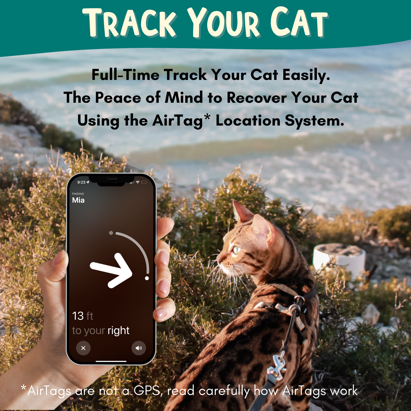 Keeper Airtag for Cats - Airtag Holder for Your Cat Collar